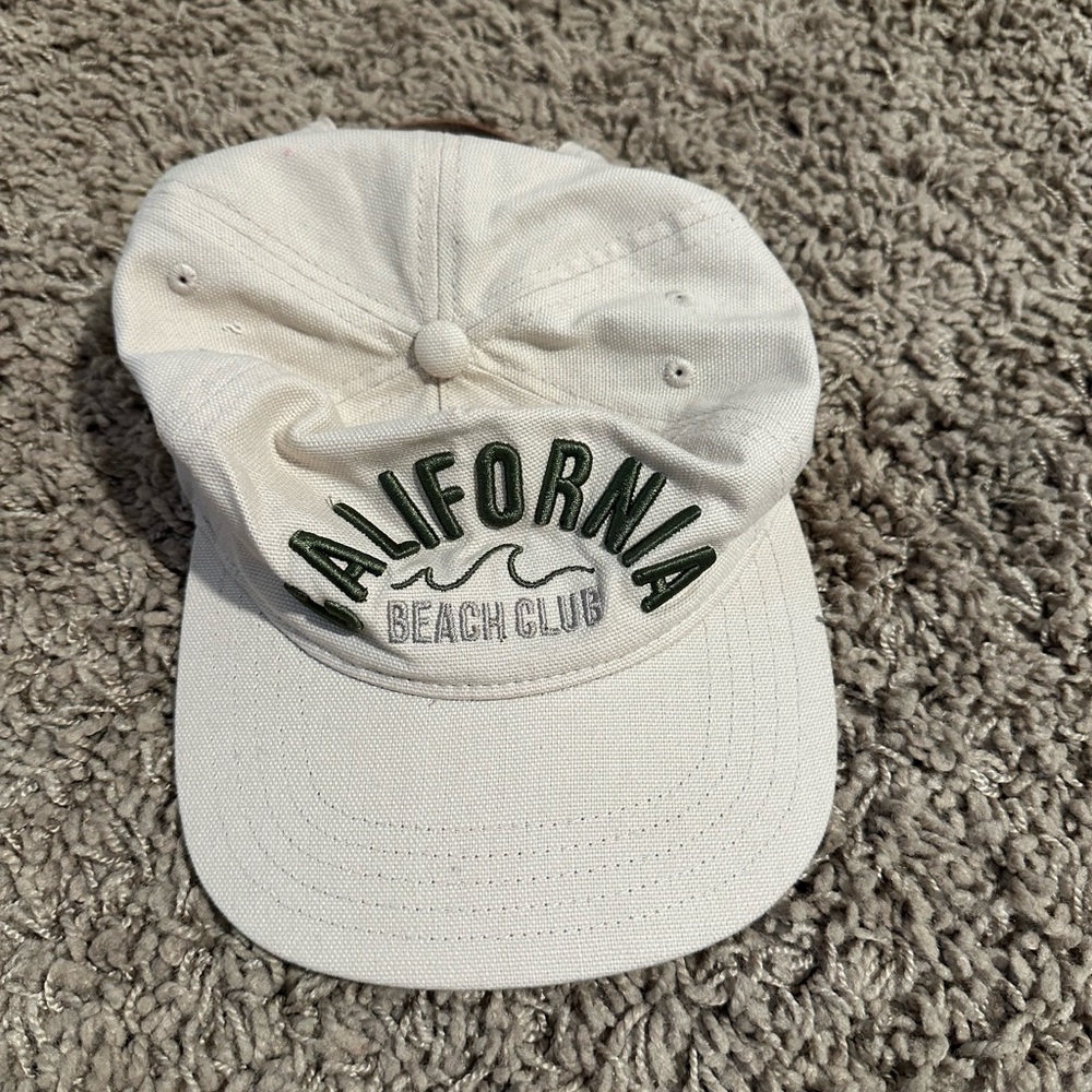 Green and Cream California Beach Club Hat